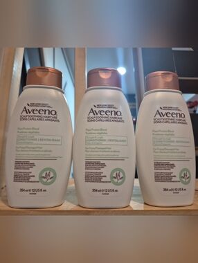 Lot Of 3 Aveeno Plant Protein Blend Strength & Length Conditioner. Frizzy Hair